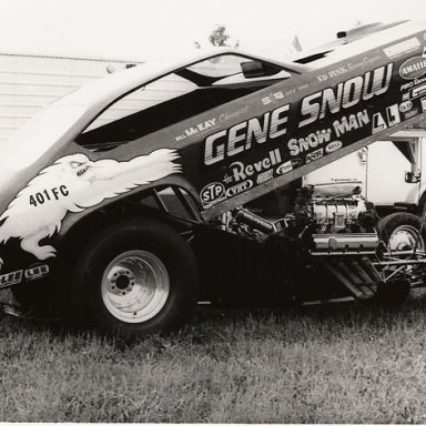 Gene Snow & Snow man 1974 INDY pit