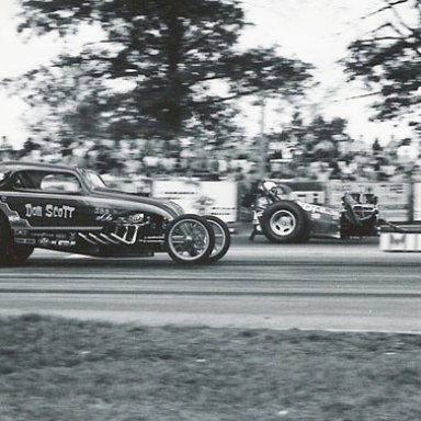 1973 Div3 wcs at milan Don Scott vs a Dragster