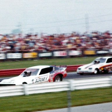 1977 INDY 2nd rd  Don Prudhomme over  Tom Prock  R.L. 7.09