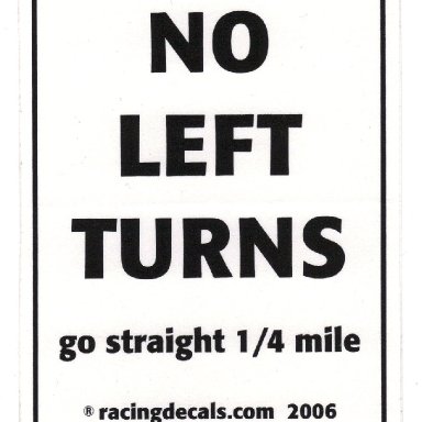 no left turn