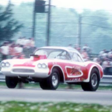 Eaton Bros in traps Dragway42 1975  photo by Todd Wingerter