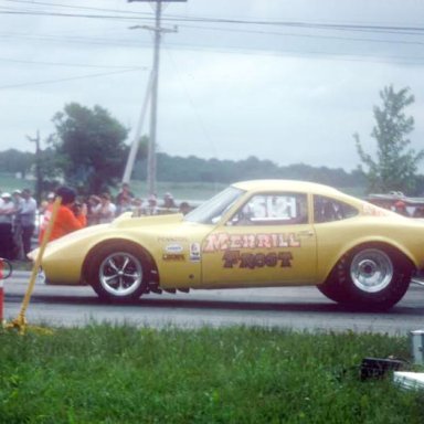 Merrill Frost A-G Opel at Line 1975 Springnts  photo by Todd Wingerter