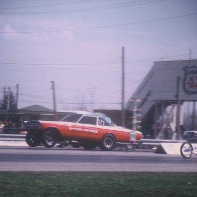 Richard Duecker 1971 coming off Dragway 42  photo by Todd Wingerter