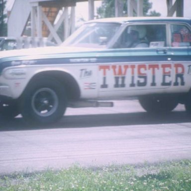 Twister Too coming off at Dragway 42 1968  photo by Todd Wingerter