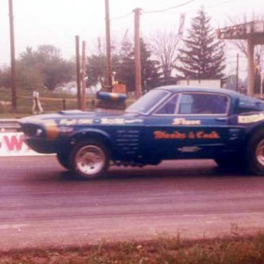 Stone-Woods_Cook aa-gs coming off at Dragway 42 1970   photo by Todd Wingerter