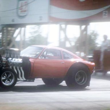 Virgil Cates Hemi-A-G Opel 1971 Dragway 42  photo by Todd Wingerter