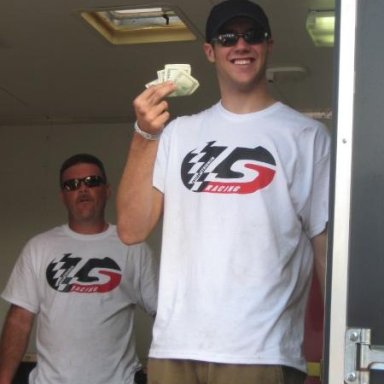 TAYLOR STRICKLIN WITH THE PROTEST $ WE WON