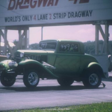 1932 Ford c-g coming off line dragway 42 1970  photo by Todd Wingerter