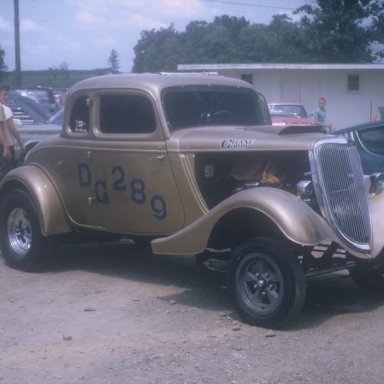 1934 Ford coupe d-g 1969 Dragway42  photo by Todd Wingerter