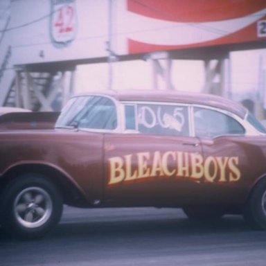 Bleach Boys 57 Chevy 1971 Dragway 42  photo by Todd Wingerter