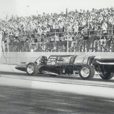 Doug Rose's Green Mamba jet dragster