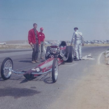 Denny Milani after a run at HRM Championships in 1965