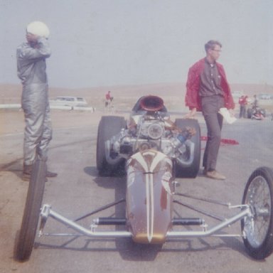 Connie Kalitta's AA/FD following a run at 1965 HRM Championships