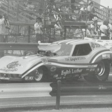 Tom "Mongoose" McEwen's funny car at Winternationals