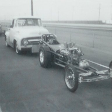 Chiefs of San Diego dragster at 1963 Winternationals