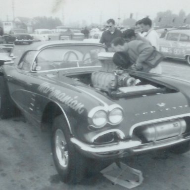 Big John Mazmanian's 1962 Corvette CM/SP at 1963 Winternationals