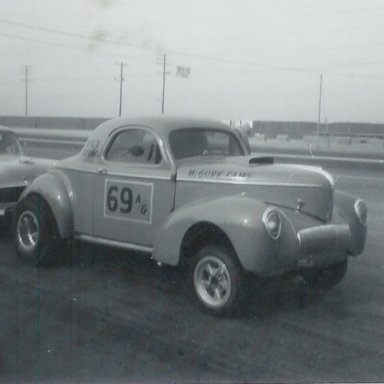 1941 Willys A/G coupe at 1963 Winternationals
