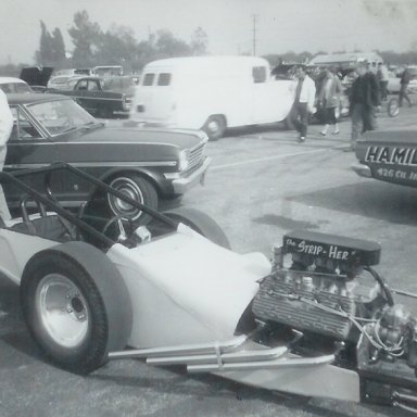 The Stripper flathead dragster at 1963 Winternationals