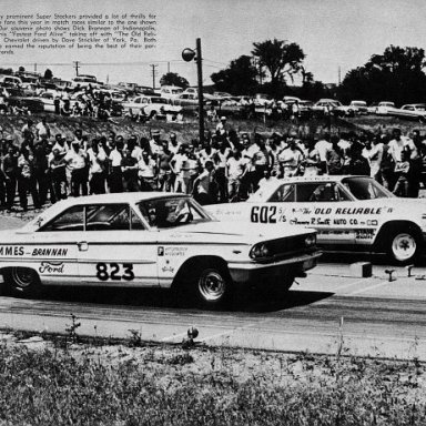 Dave Strickler's Old Reliable IV v Dick Brannan's "Fastest Ford Alive"