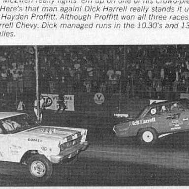 Dick Harrell v Hayden Proffitt SSDI DEC 1965 AHRA Nationals