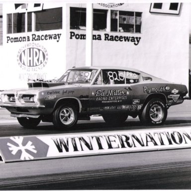 ED MILLER 68 Hemi Cuda at Pomona