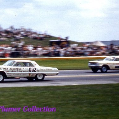 Dave Strickler and Old Reliable IV A/FX beats Dick Brannon 1963 U.S.Nationals at Indy