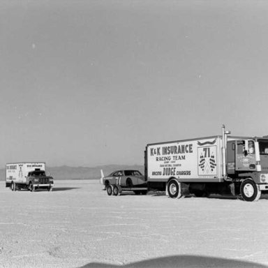 Bobby Isaac team at Bonneville salt flats