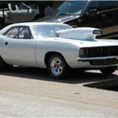 'Barn Find' Shelby Jester Cuda being loaded for tranport.