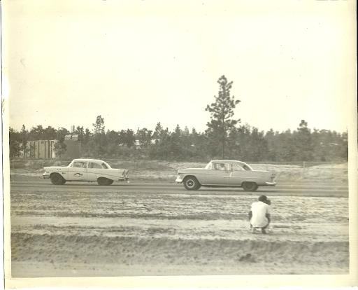 Jerry Martin In 57 Cheverolet And Ernest Dinkins In 55 Chevrolet In Run ...