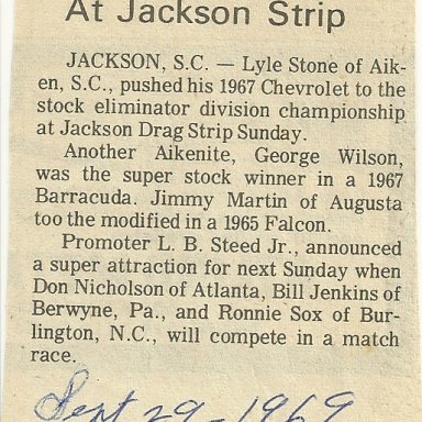 Lyle Stone, one of the best drivers Jackson ever seen