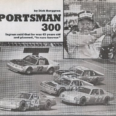 Ingram wins Daytona Sportsman 300 1980